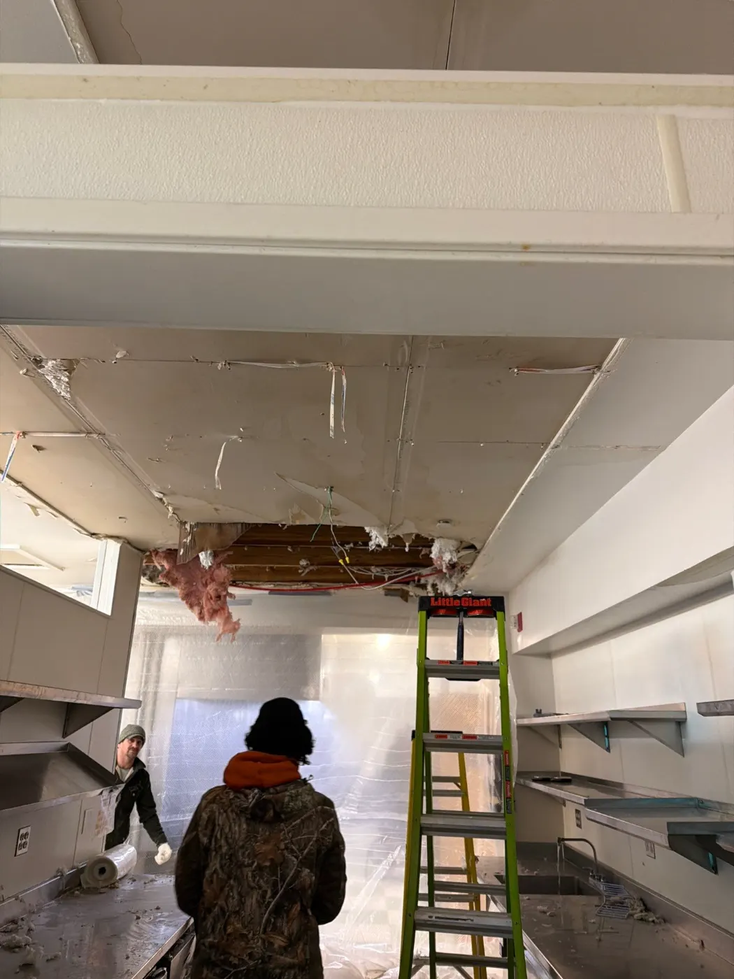 Flooded basement cleanup in Seymour, Hamilton County